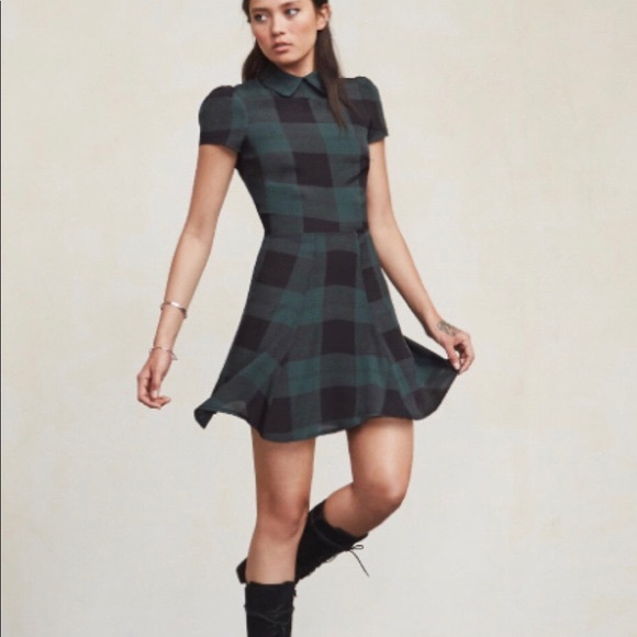 Reformation Dresses & Skirts - Reformation Mini Braveheart Tartan Dress Sz 4